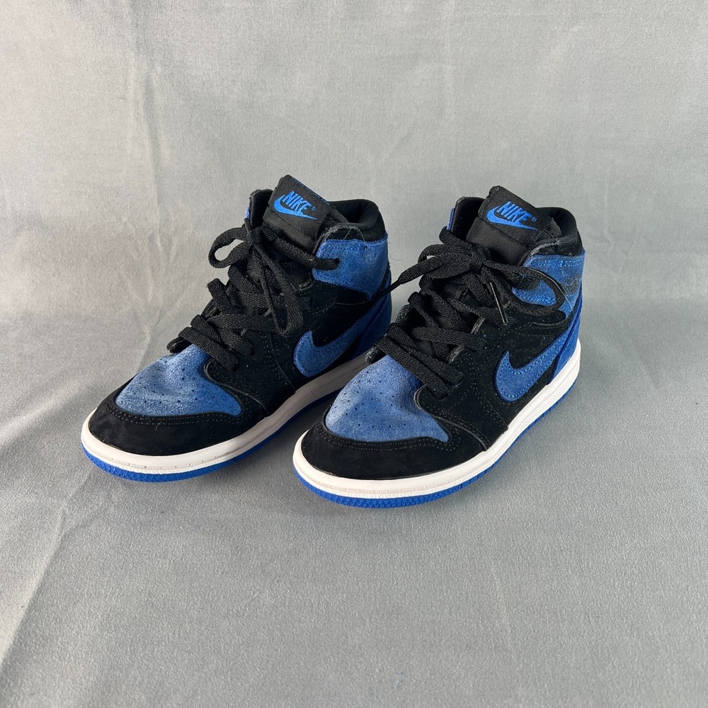 Nike Air Jordan 1 Retro High OG FD1413-042 Sneaker Toddler 10C Royal Black Shoes